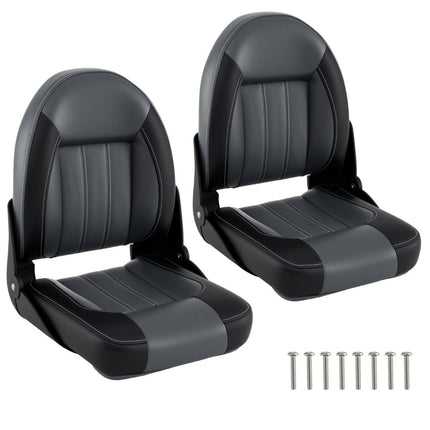 Ensemble de sièges de bateau pliables, lot de 2, rembourrage en mousse de 7 cm