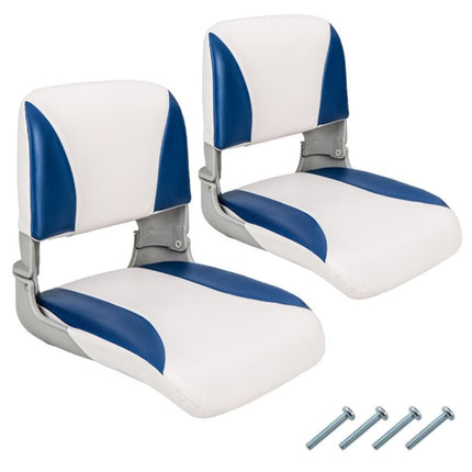 Sièges de bateau pliables avec rembourrage en mousse, imperméables, lot de 2