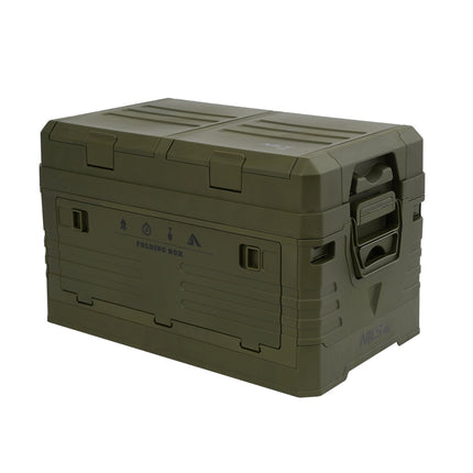 Faltbare Campingbox mit Deckel, Grün, 50L