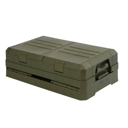 Faltbare Campingbox mit Deckel, Grün, 50L