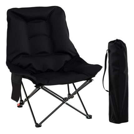 Chaise de camping pliante, dossier réglable, poche latérale
