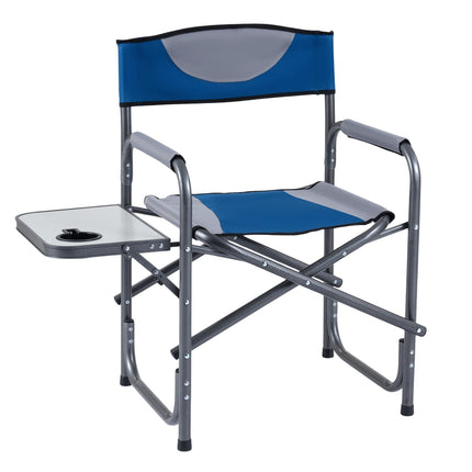 Chaise de camping pliante avec table d'appoint et porte-gobelet, 181 kg