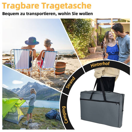 Cuisine de camping pliable avec sac de transport - Station de cuisson en aluminium