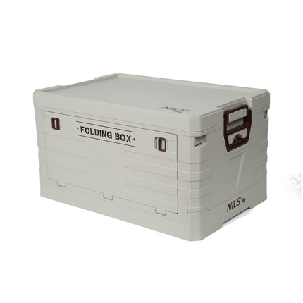 Coffre de rangement de camping pliable avec couvercle, capacité de 50 L