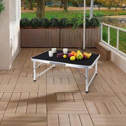Table de camping pliante, hauteur réglable, portable