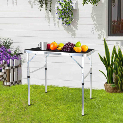 Table de camping pliante, hauteur réglable, portable