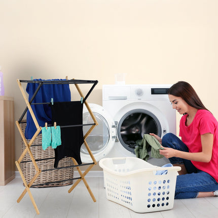 Séchoir à linge pliable à 6 niveaux et 11 rails