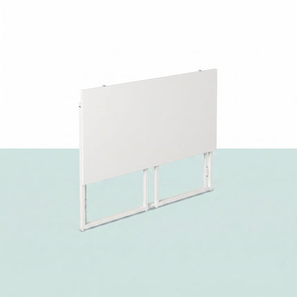 Bureau pliant, blanc, 80 x 40 cm, structure en bois et acier