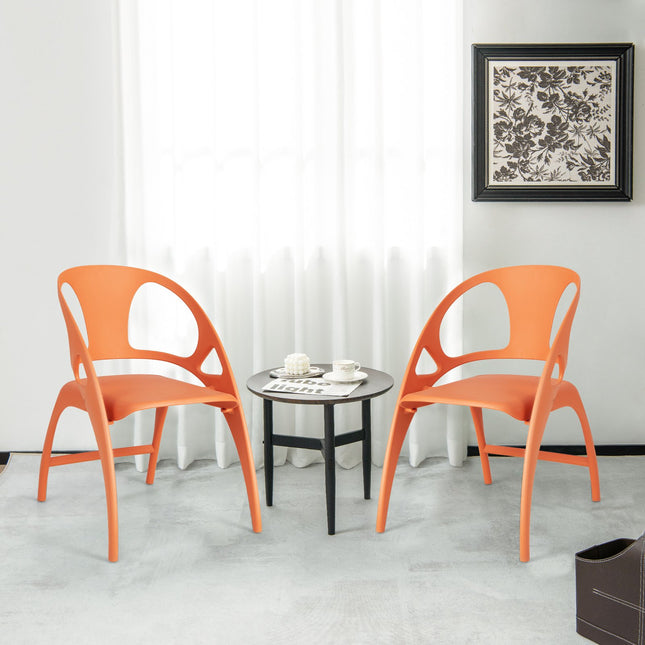 Folding Dining Chairs Set of 2 – High Back, Armrests