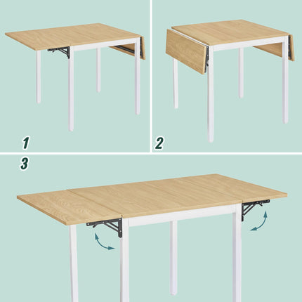 Klappbarer Esstisch für 2–4 Personen, platzsparendes Design