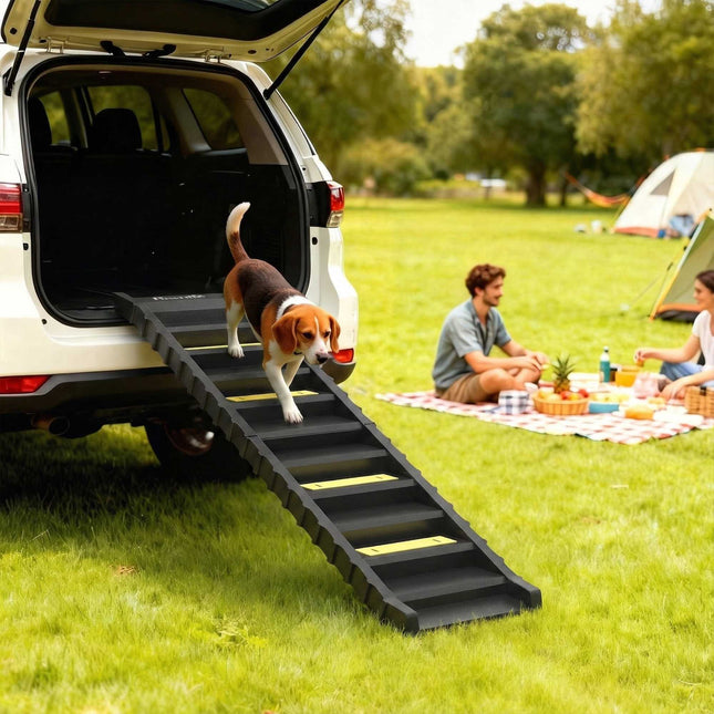Rampe pliable pour chiens, compatible voitures et SUV, antidérapante, capacité de charge : 68 kg