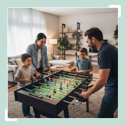 Baby-foot pliable avec poignées antidérapantes