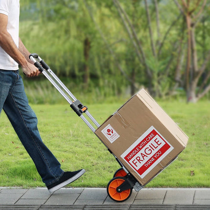 Folding Hand Truck, 309 lb Capacity, Aluminum, Telescoping