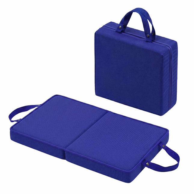 Genouillère pliable avec poignées – Bleu foncé, mousse