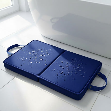 Genouillère pliable avec poignées – Bleu foncé, mousse