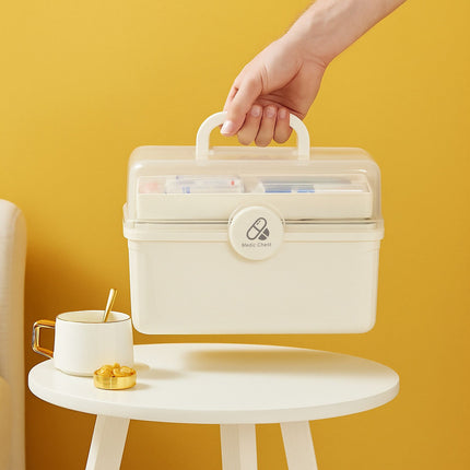 Faltbare Medikamentenaufbewahrungsbox mit 7 Fächern