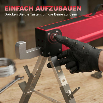 Chevalets de sciage pliables en métal, capacité de 1160 kg, hauteur réglable