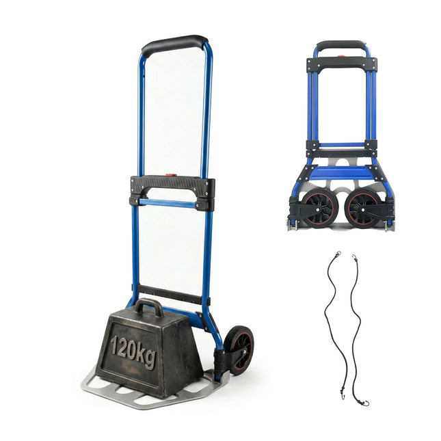 Klappbarer Sackkarren, 120 kg Tragkraft, Stahlrahmen