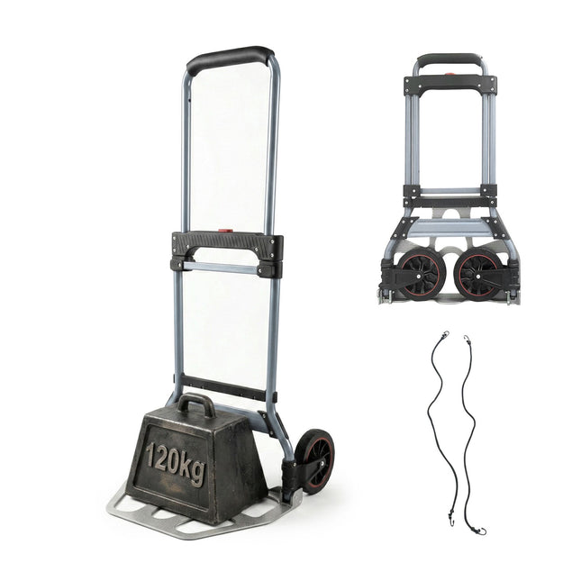 Klappbarer Sackkarren, 120 kg Tragkraft, Teleskopgriff