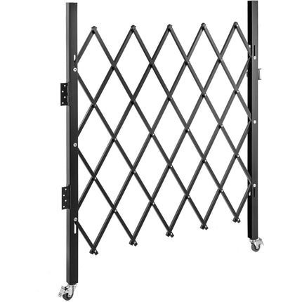 Folding Security Gate, Steel Accordion, 70 x 63 in