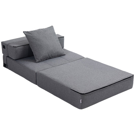 Sessel-Schlafsofa – 2-in-1, dunkelgrau, 100 kg Tragkraft