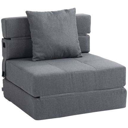 Sessel-Schlafsofa – 2-in-1, dunkelgrau, 100 kg Tragkraft