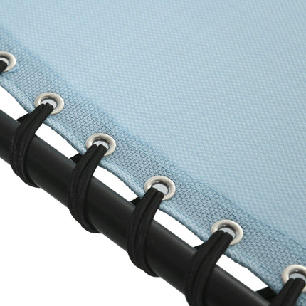 Transat pliant, maille respirante, structure en métal, 189 x 58 x 30 cm