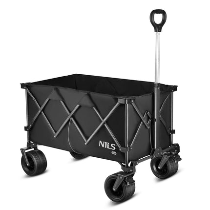 Wagon pliable, noir, capacité XXL 180 L