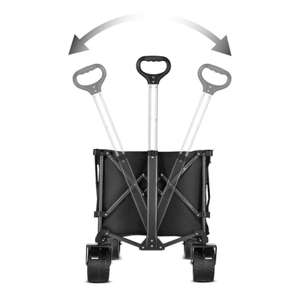 Wagon pliable, noir, capacité XXL 180 L