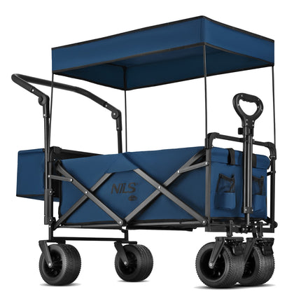 Bollerwagen, Blau, 120 l Fassungsvermögen