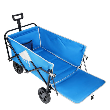 Wagon pliable, bleu-gris, capacité 125 L