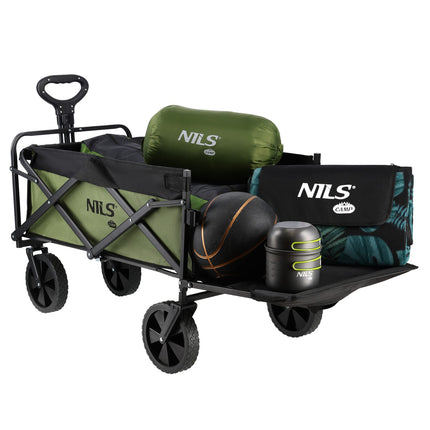 Wagon pliable, vert, capacité 150 L
