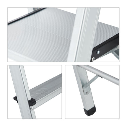 Klappbare Trittleiter aus Aluminium
