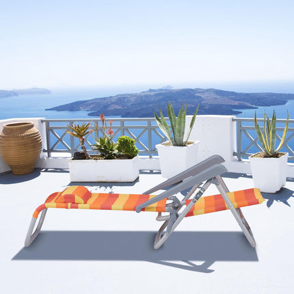 Chaise pliante en laiton