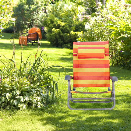Chaise pliante en laiton