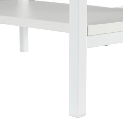 Folding desk with 3 shelves