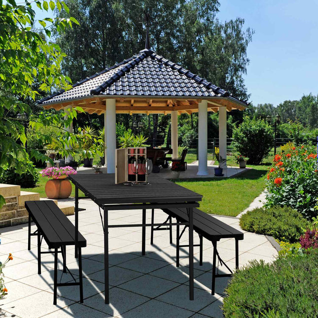 Table de jardin pliante et extensible