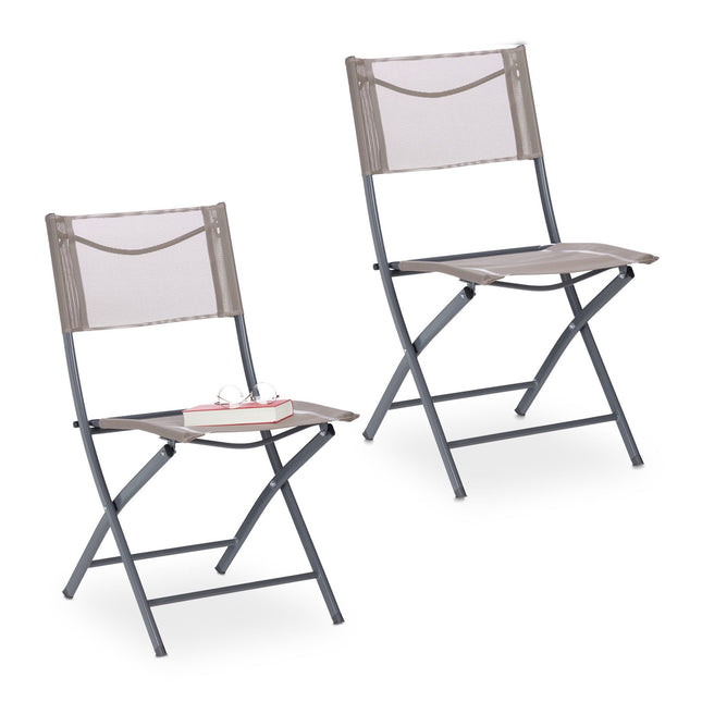 Chaise de jardin pliante Lot de 2