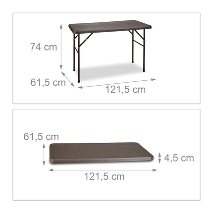 Table de jardin pliante BASTIAN