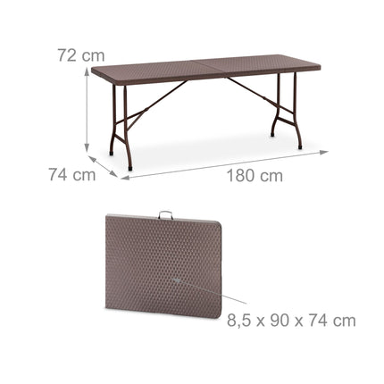 Table de jardin pliante