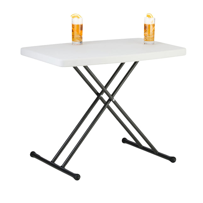 Table de jardin pliante, réglable en hauteur
