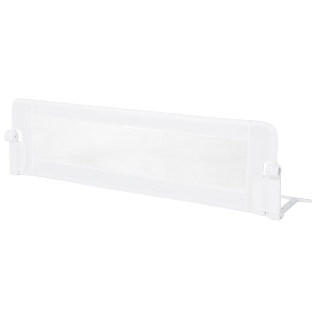 Barrière de sécurité pliante pour lit bébé avec sangles réglables 150x40,5x42 cm blanc