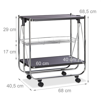 Chariot de service pliable
