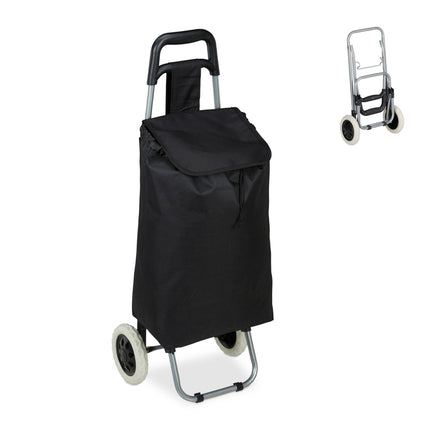 Folding shopping trolley
