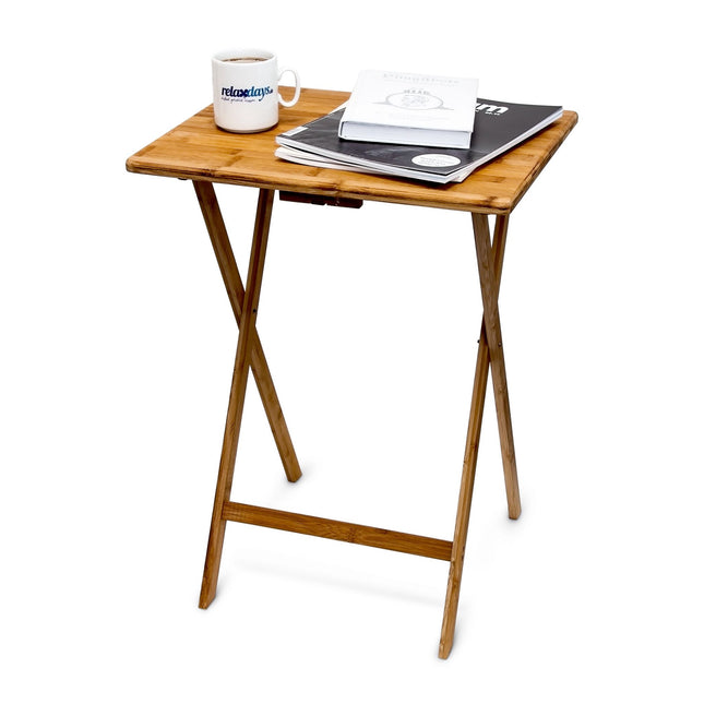 Table d'appoint pliante en bambou