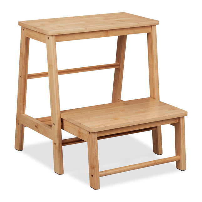 Marchepied pliant en bambou