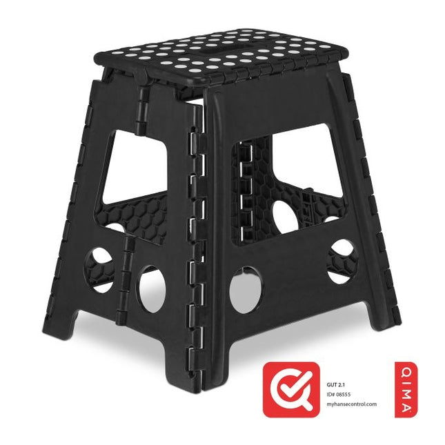 Tabouret pliant XL noir