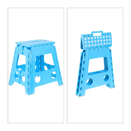 Tabouret pliant XL bleu