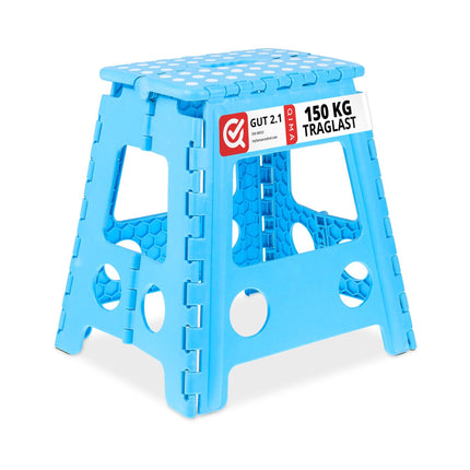 Tabouret pliant XL bleu