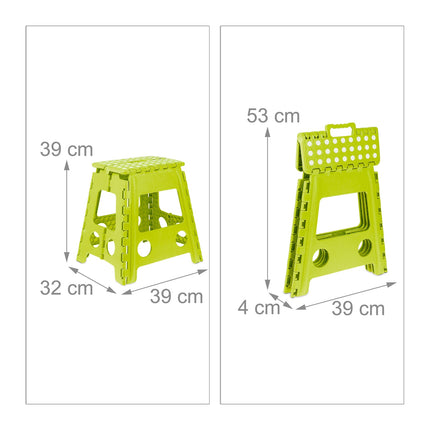 Tabouret pliant XL vert clair